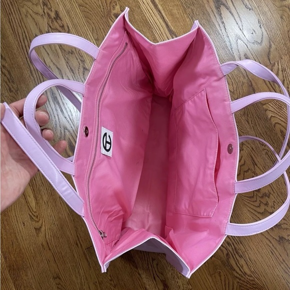 Telfar Large Shopping Bag bubblegum Pre Loved - Picture 8 of 12